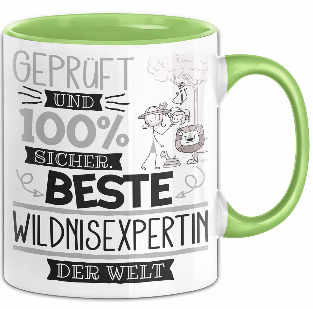 Beste Wildnisexpertin Der Welt Tasse Geschenk für Eine Wildnisexpertin Und Sicher Geschenkidee Geburtstag Weihnachten (Grün)