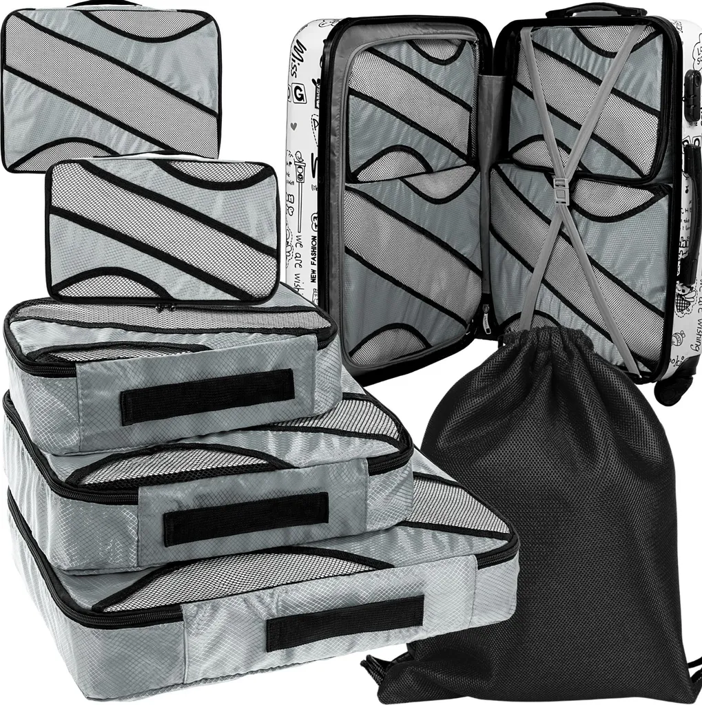 Rangement de lingerie pour valise imperméable et respirant - Set de 7 pcs
