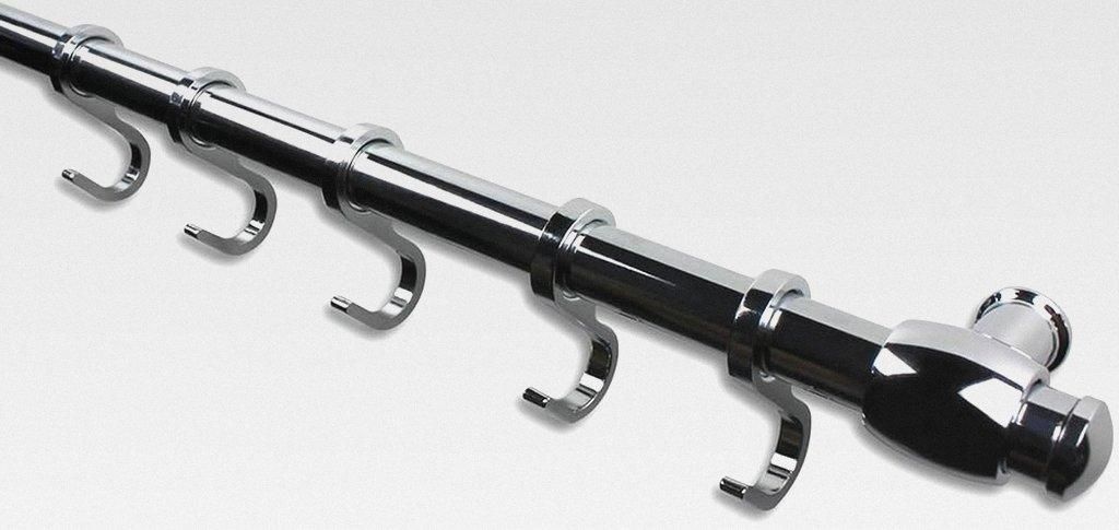 Hängeleiste/Küchenleiste zur Wandbefestigung 60cm, mit 5 Haken