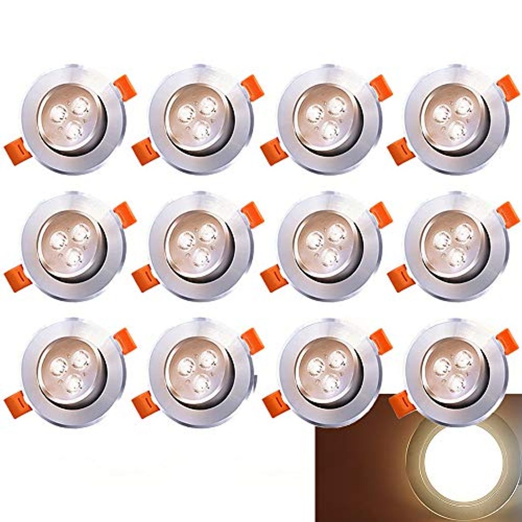 Einbaustrahler LED 3W 5W 230V Spot Einbauspot Deckenstrahler Deckenleuchte Lampe 