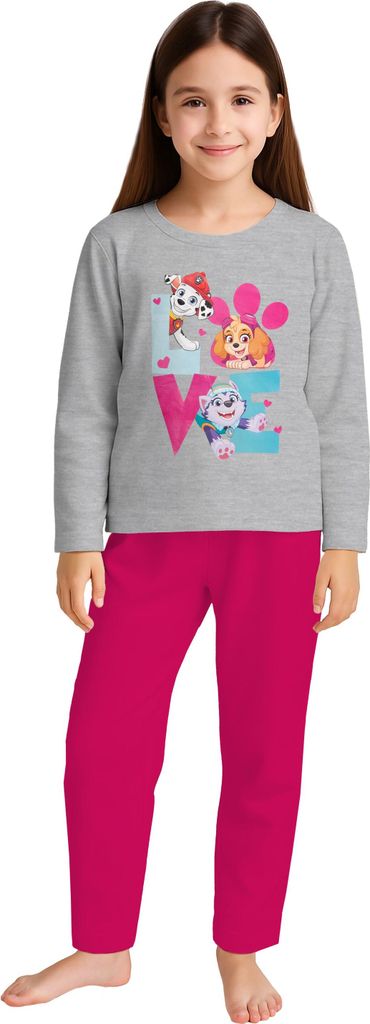 Paw Patrol Schlafanzug für Mädchen - Kinder Pyjama Set Produktbild 