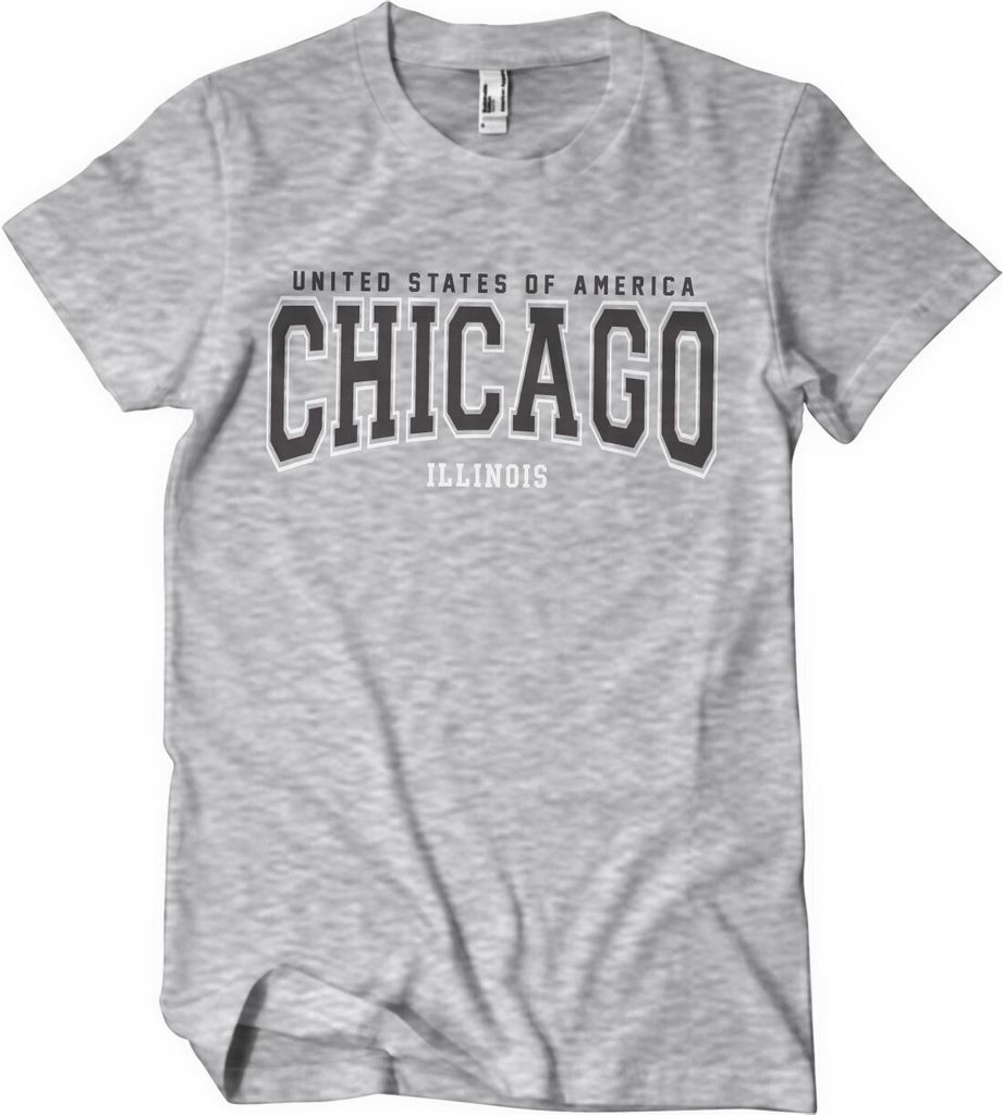 Chicago - Illinois T-Shirt - XX-Large - HeatherGrey