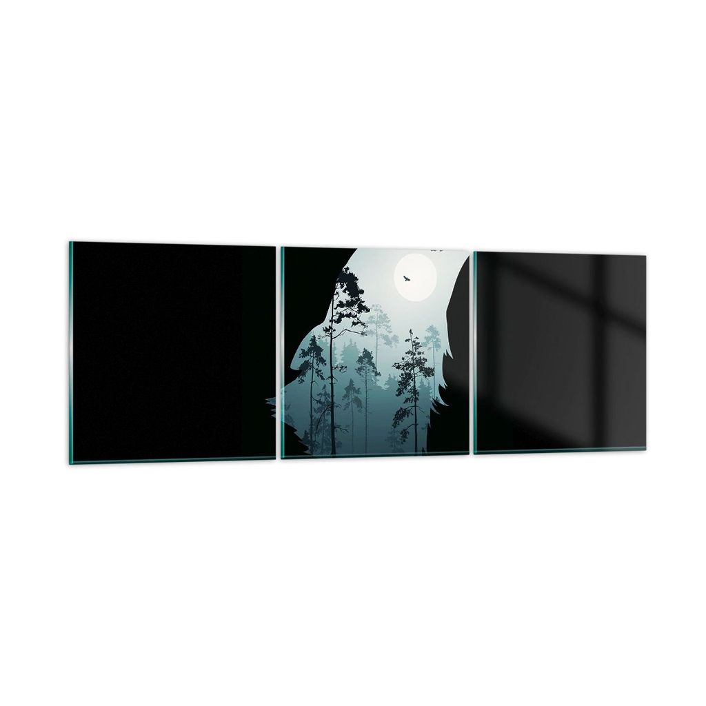 Bilder auf glas - Berge Höhle Park - 120x40cm - Glasbilder - Wandbilder - Kunstdruck - zum Aufhängen bereit - Wanddekoration aus Glas - Glas Bild...