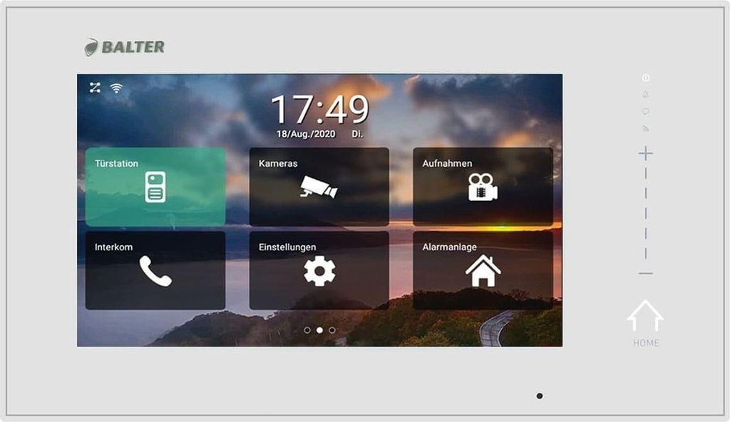 BALTER ERA 7" IP Wifi Touchscreen HD Monitor 2-Draht IP BUS Weiss iOS + Android App