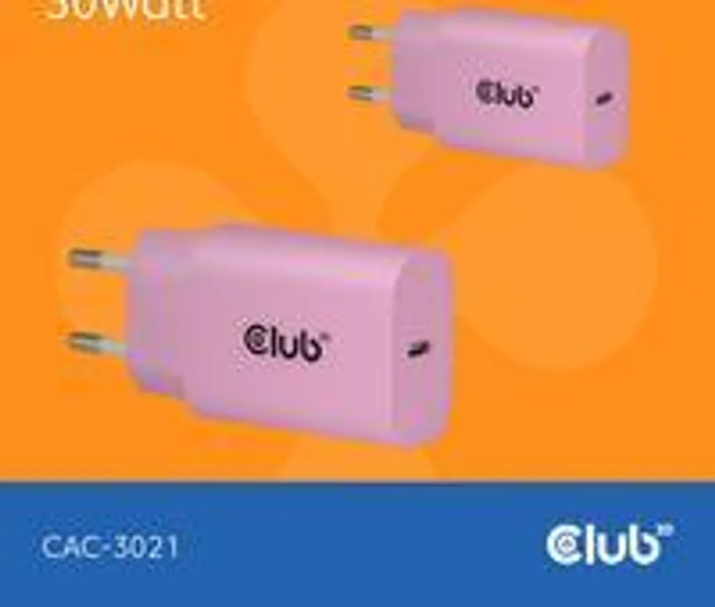 Alimentatore Club3D 30W CAC-3021 USB-C PD 3.0 | Protezione Totale