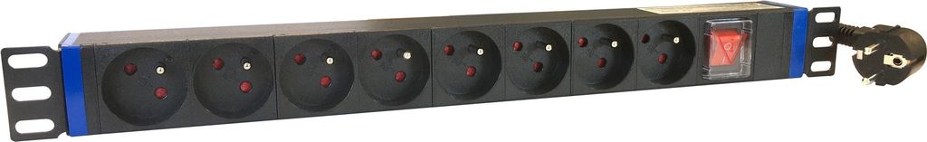 DSIT 19” Steckdosenleiste mit Erdungsstift (DS-8PDU-PE)
