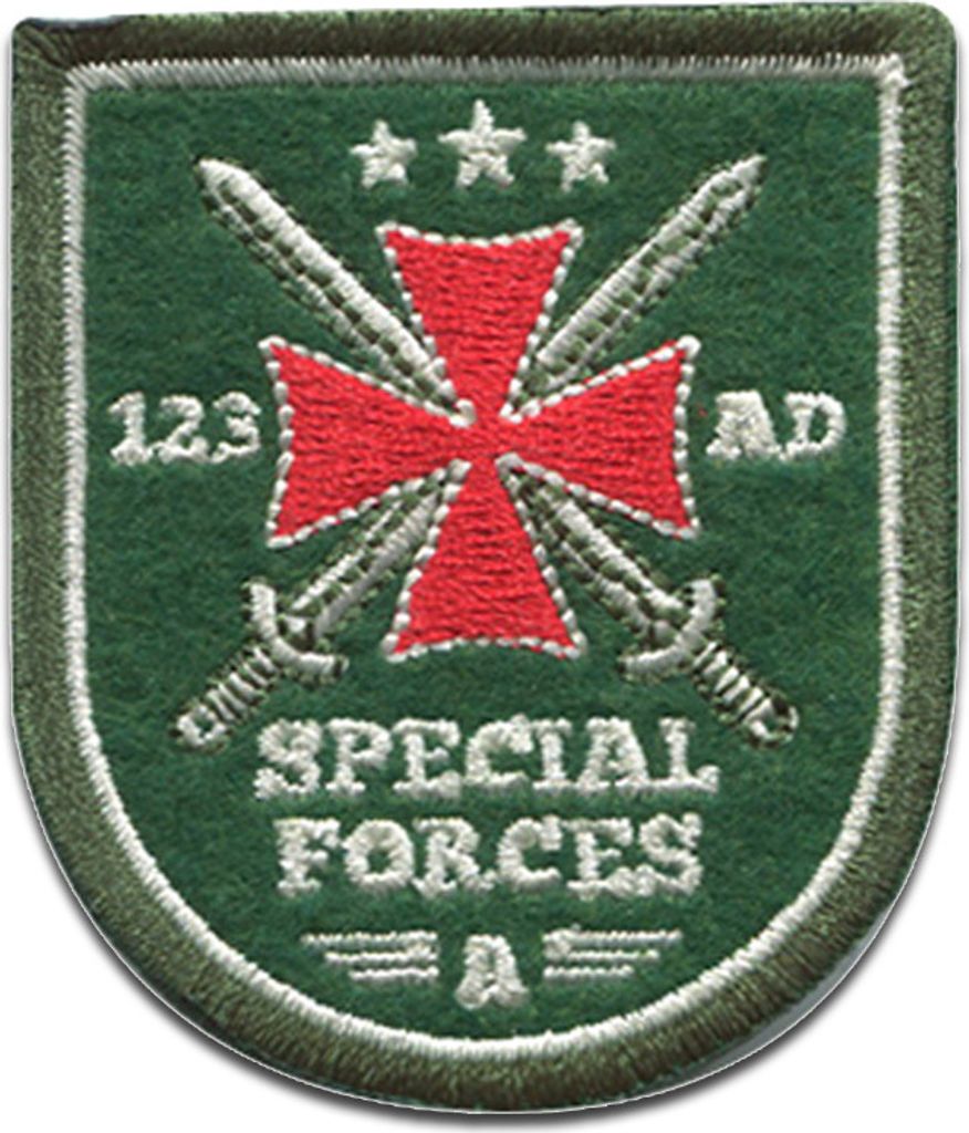 Special Forces Troopers - Aufnäher, Bügelbild, Aufbügler, Applikationen, Patches, Flicken, Zum Aufbügeln, Größe: 5 x 5,8 cm
