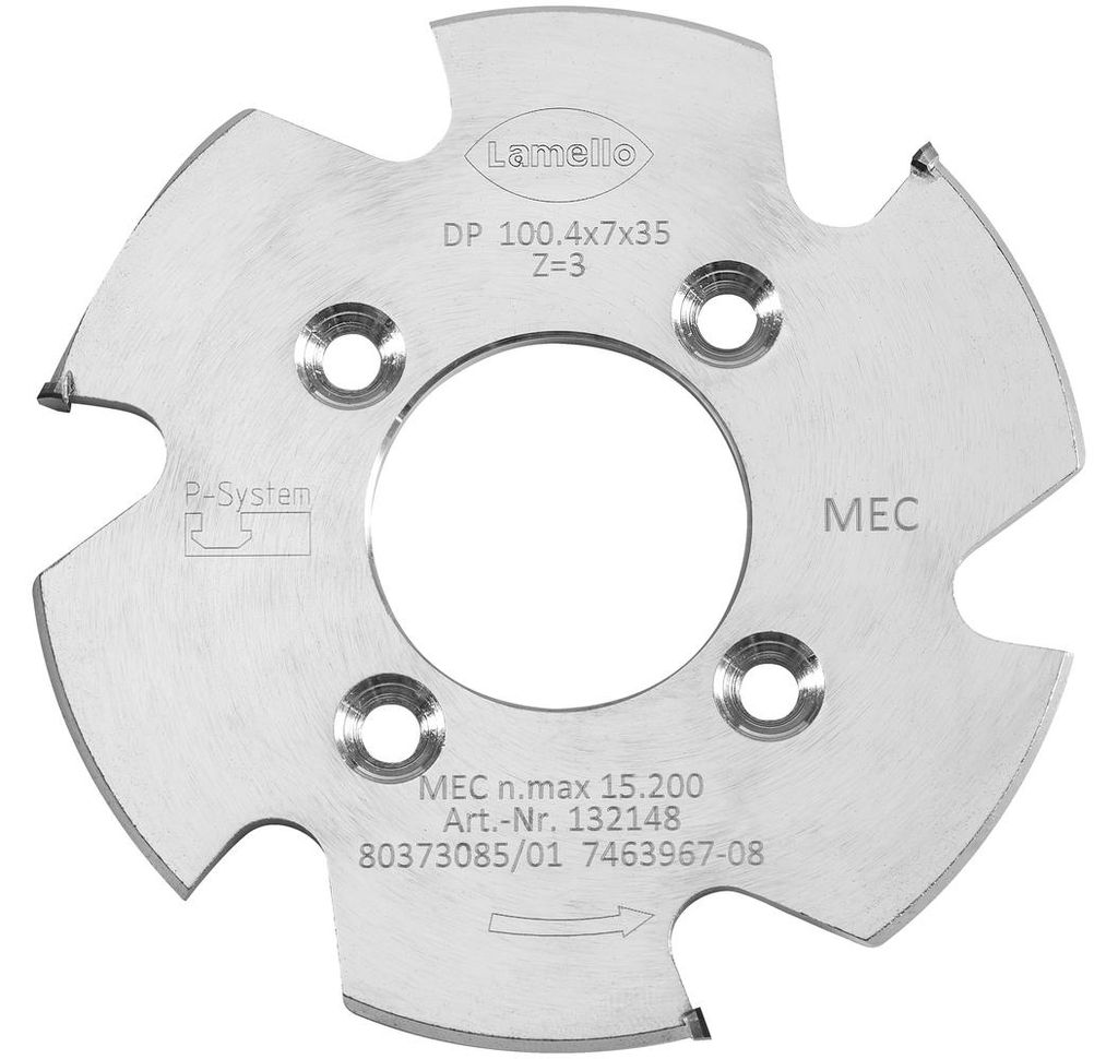 Lamello P-System Nutfräser CNC, DP, Ø100.4x7xØ35 mm | 132148