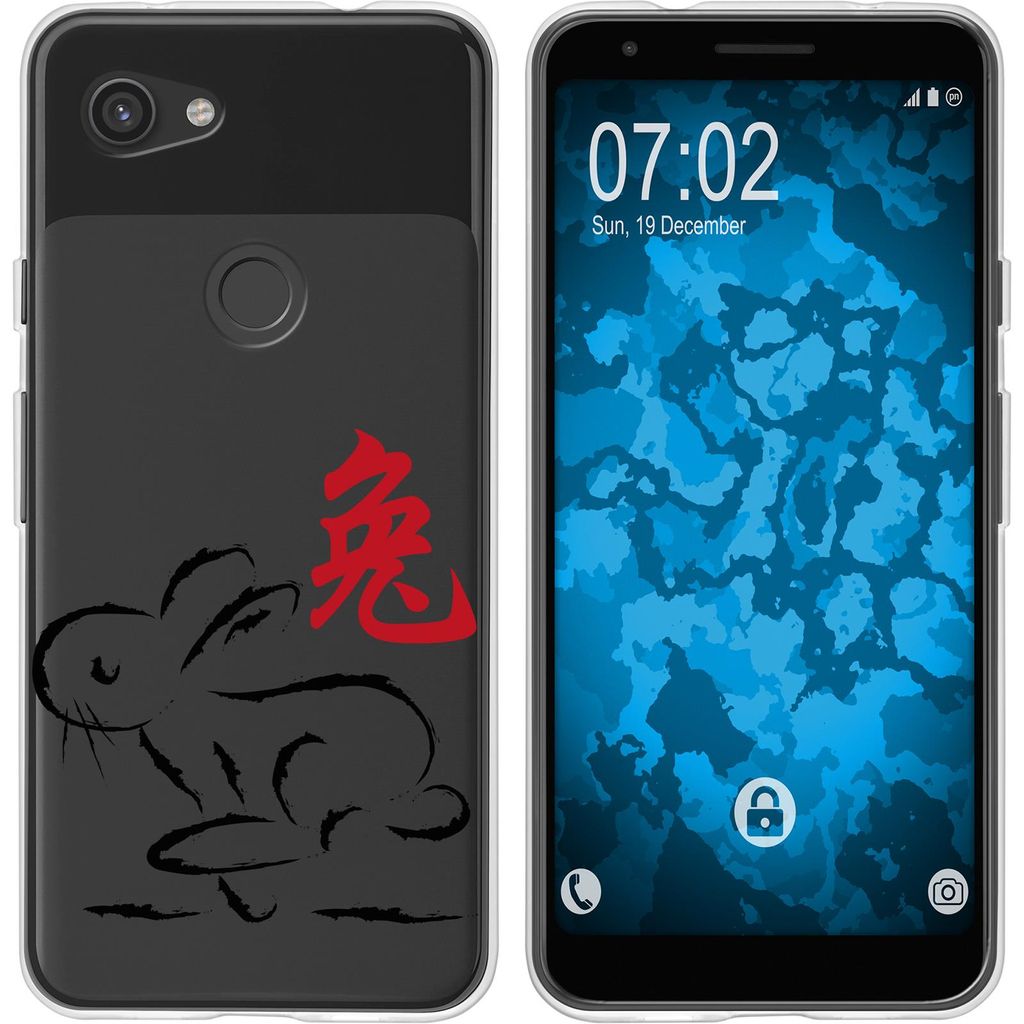 PhoneNatic Case kompatibel mit Google Pixel 3a XL Silikon-Hülle Tierkreis Chinesisch M4