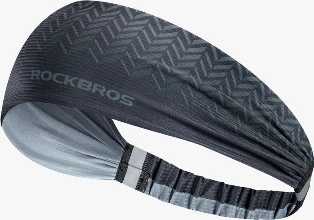 ROCKBROS Stirnband Sport Schweißband Sport Kopfband Herren/Damen Grau