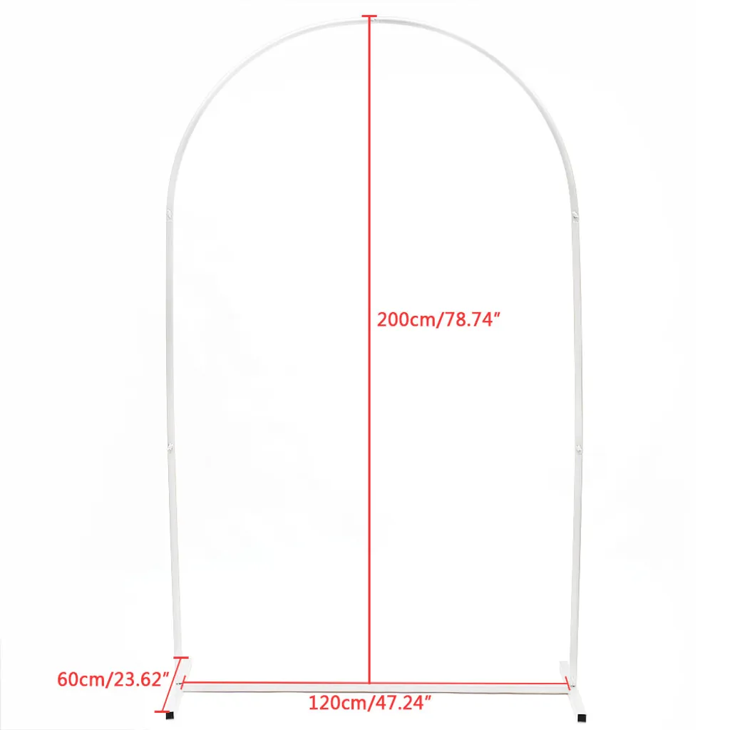 WooDerson Metall Hochzeitsbogen 1,5x2m - Gold/Weiß, Für Party Dekoration