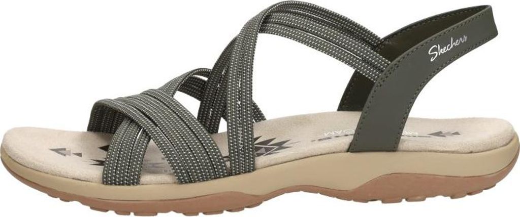 Skechers Reggae Slim - Turn It Up  Sandalen Plat - Groen - Image du produit 