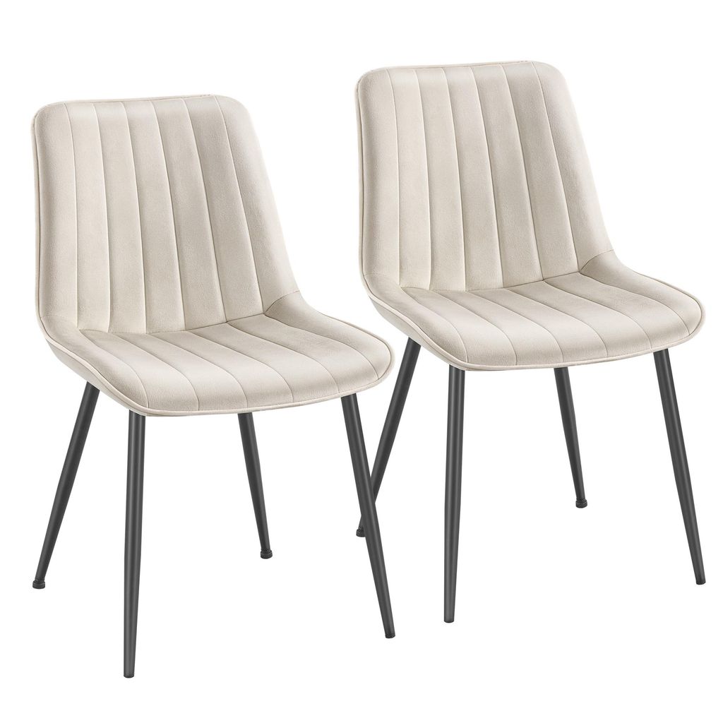 Two chairs are shown against a white background.
