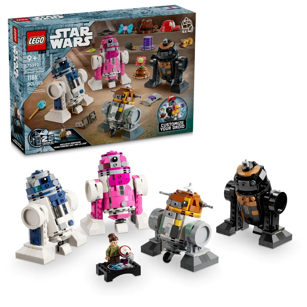 Jeu de construction LEGO Star Wars 75392 avec R2-D2, Chopper et Leia