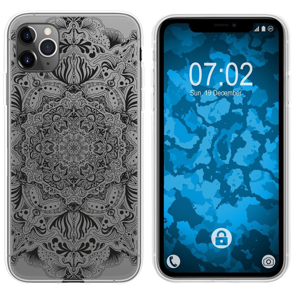PhoneNatic Case kompatibel mit Apple iPhone 11 Pro Silikon-Hülle Mandala M1