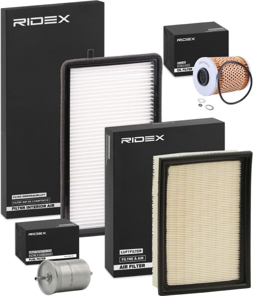RIDEX Filterset Inspektionspaket Filtersatz für BMW 3 Limousine (E36) 3 Coupe (E36) 3 Cabrio (E36)