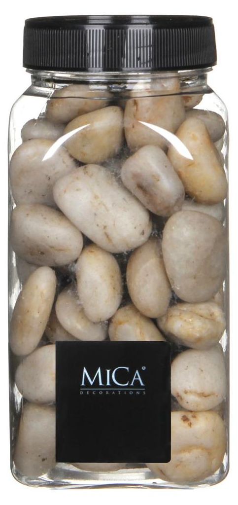 Mica Decorations Dekorative Steine beige klein 650 ml 1 kg