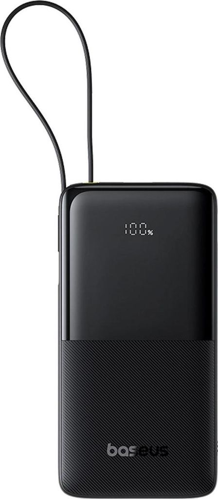 Baseus Bipow 2, 10000 mAh, Lithium Polymer (LiPo), Power Delivery, 3,7 V, 20 W, Schwarz