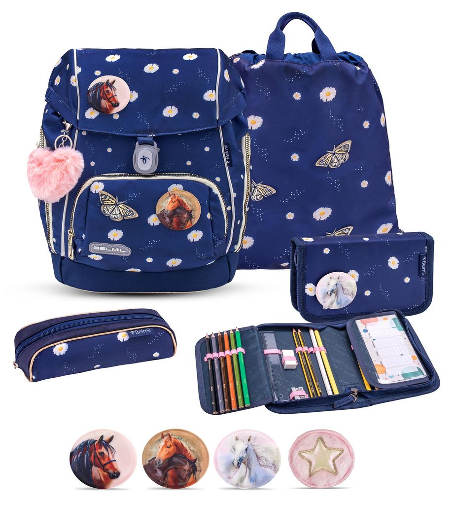 Belmil Comfy Plus Premium Schulranzen Set 5-teilig "Daisy" Produktbild 