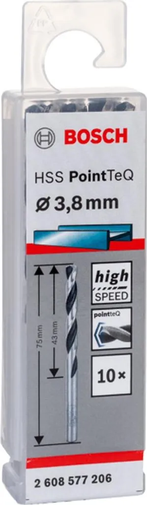 Punte Elicoidali Bosch PointTeQ HSS x10 | Foratura Rapida Senza Slittamento