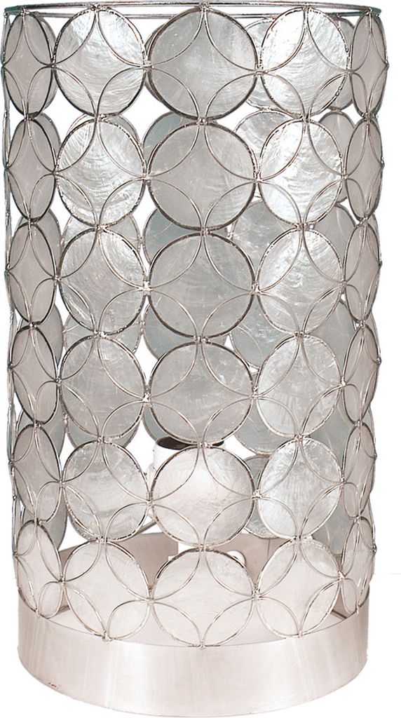 Näve Muscheltischleuchte "Shell"; Farbe: natur, silber, Produktbild 