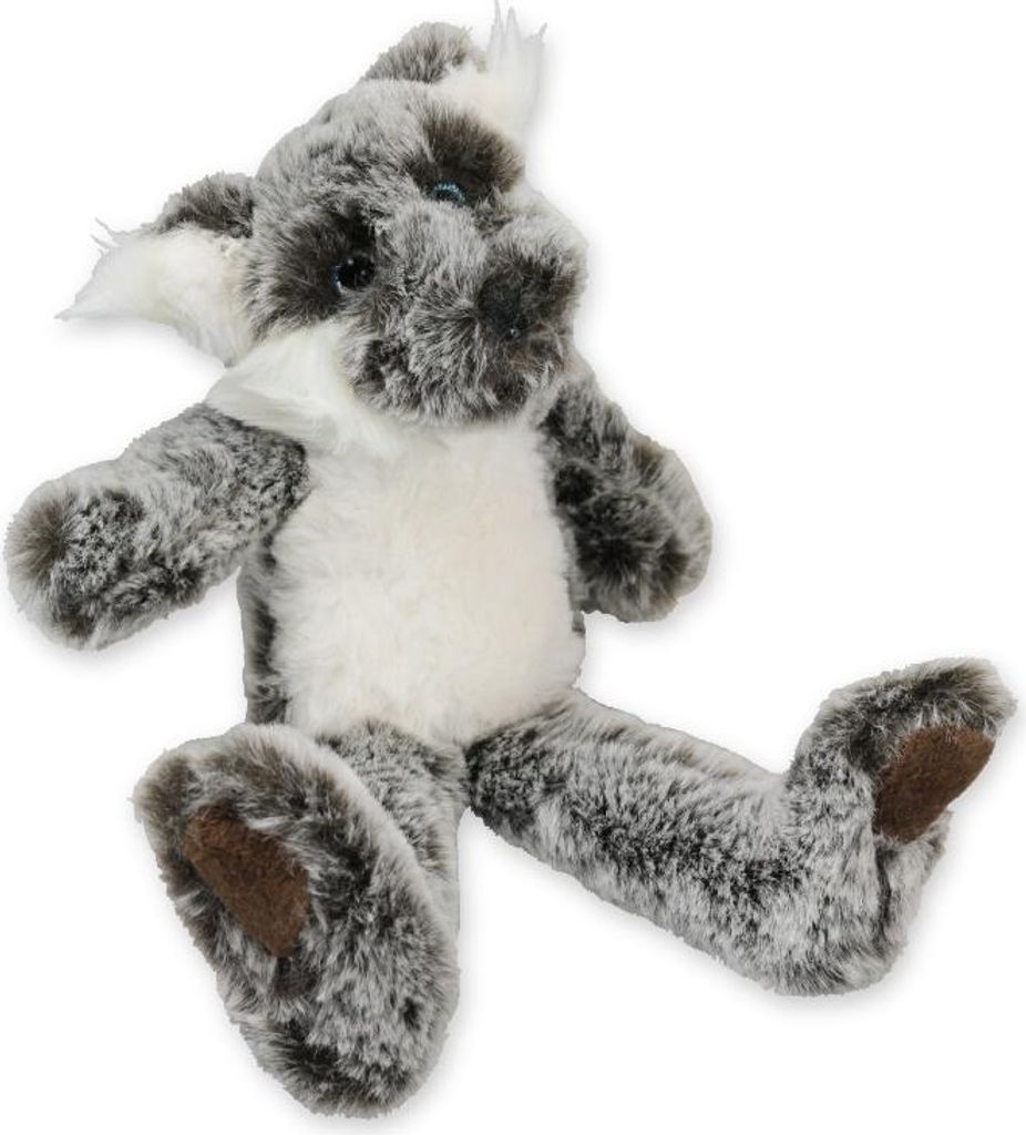 Inware 6504 - Kuscheltier Wolf Houri, beige/braun, 25 cm, Schmusetier, Plüschtier ...