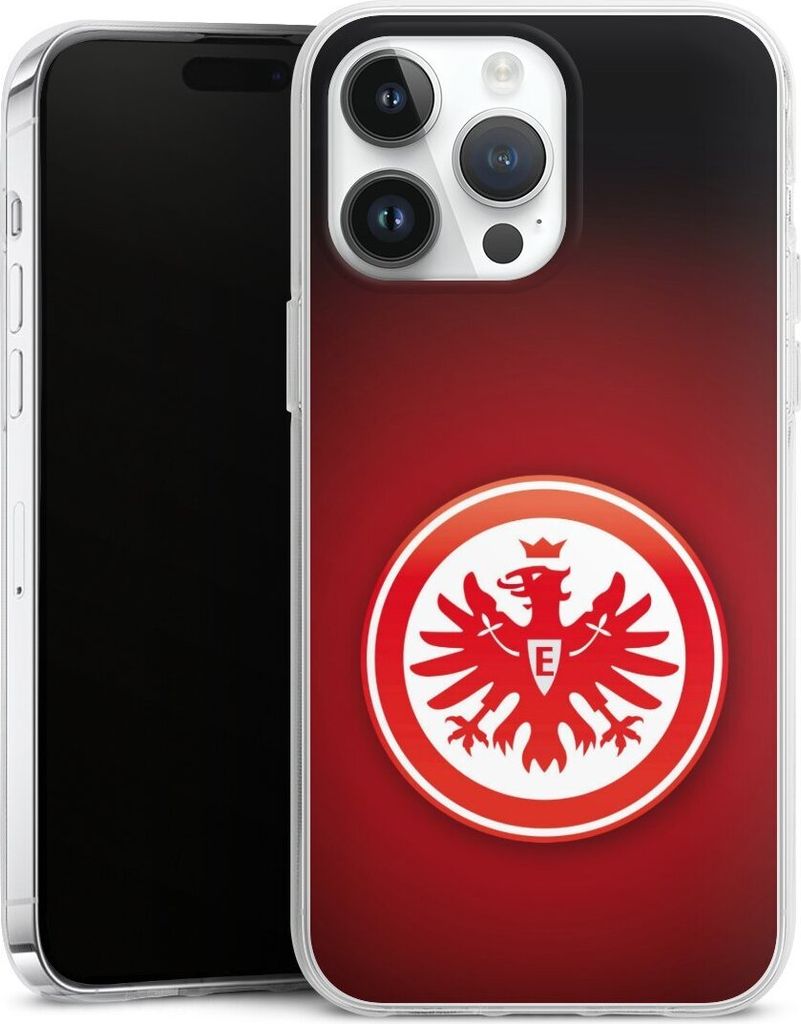 DeinDesign Handyhülle für Apple iPhone 14 Pro Max Silikon Hülle Case Smartphone Schutzhülle Eintracht Frankfurt Offizielles Lizenzprodukt Wappen