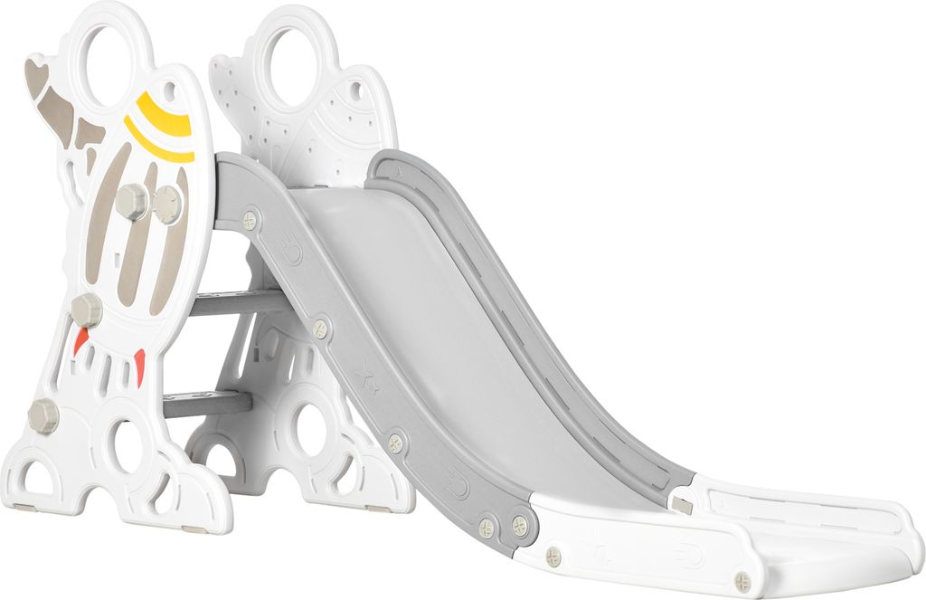 AIYAPLAY Kinderrutsche, Gartenrutsche für Kinder 1,5 bis 3 Jahre, Freistehende Rutsche mit Raketen-Design, Kleinkinderrutsche für Indoor, Outdoor...