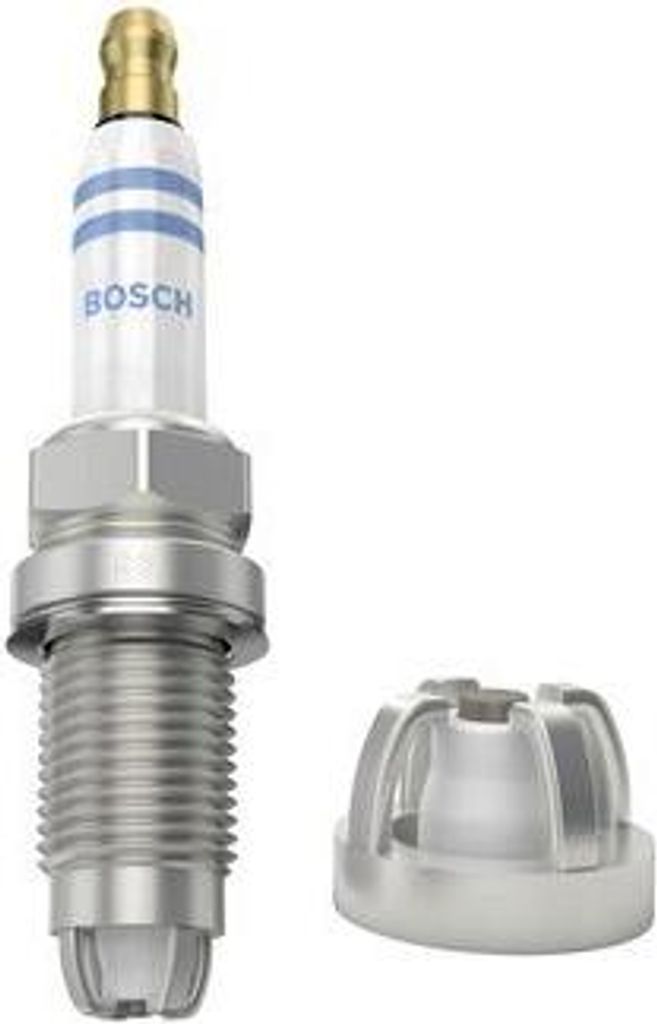 BOSCH 0 242 240 590 Zündkerze Nikel OE 101000068AA kompatibel mit A2, A3 8P, Octavia, Bora, EOS, Golf IV, Golf Plus, Golf V, Jetta, Lupo, Passat 3...