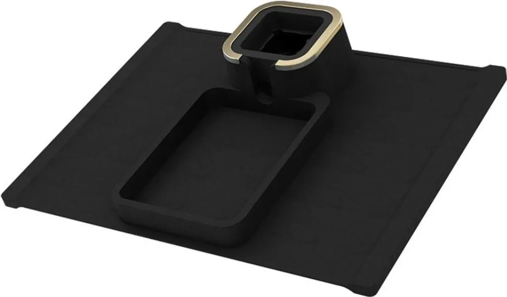 Sottobicchiere Divano Silicone Nero | Vassoio Snack Antiscivolo INF - 1