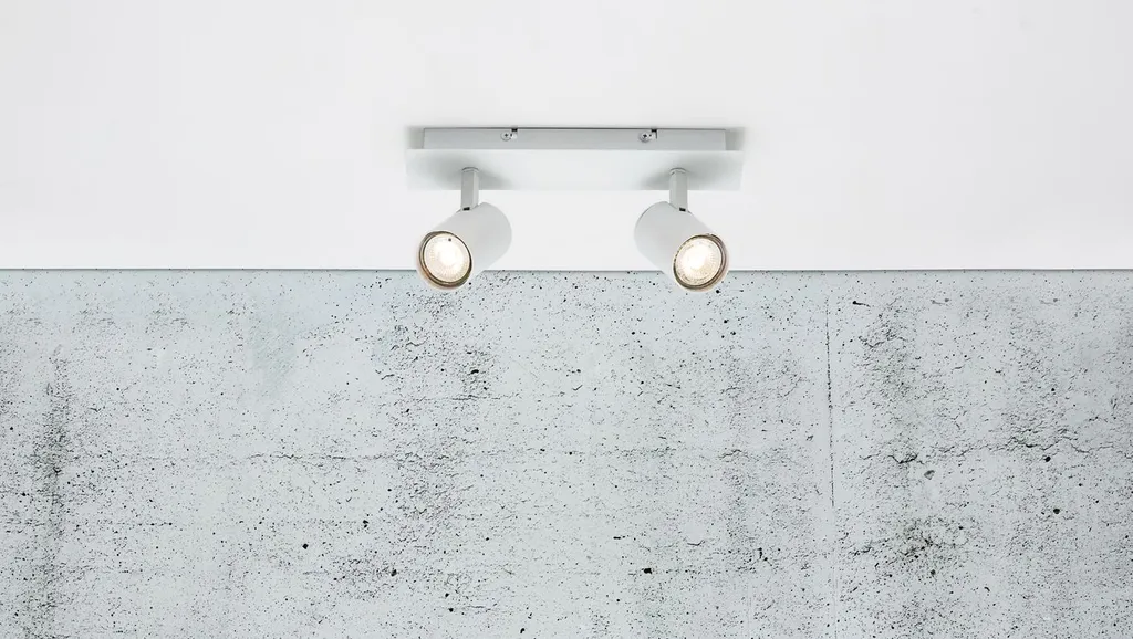 Plafonnier Frida 2 Spots Blanc - Solution Éclairage Zones Sombres