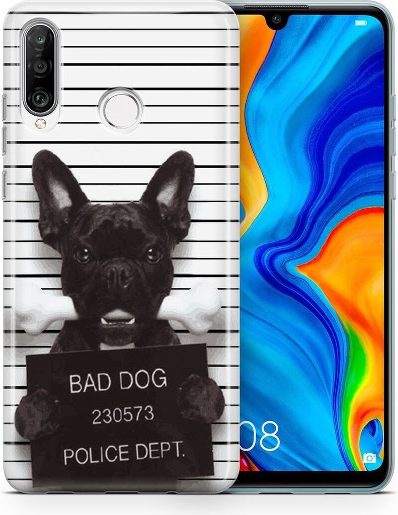 Handyhülle für Huawei Xiaomi Schutz Case Cover Bumper Etuis Schale Ultra Dünn, Modell:Xiaomi Mi Note 10, Motiv auswählen:Bad Dog Bulldogge
