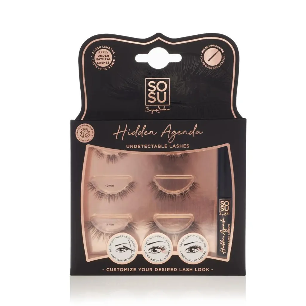 Faux Cils Naturels 10-14 mm pour Maquillage Yeux Effet Invisible