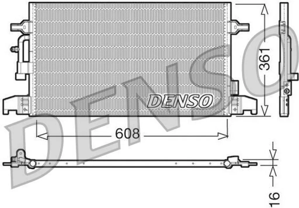 DENSO DCN05001 Condenseur de Climatisation pour BMW X3 E83 OE 17113403437