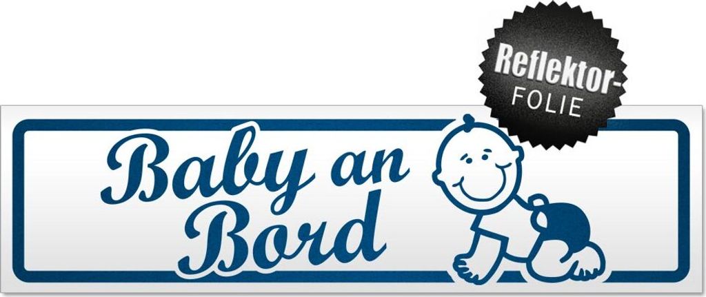 Baby an Bord mit Baby Magnetschild Schild magnetisch