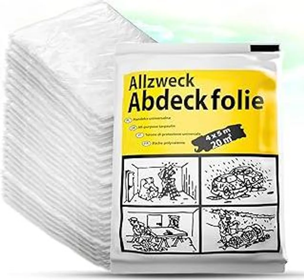 Telo Protettivo Multiuso 4x5m ToolSpace - Set 25 Pezzi Professionali