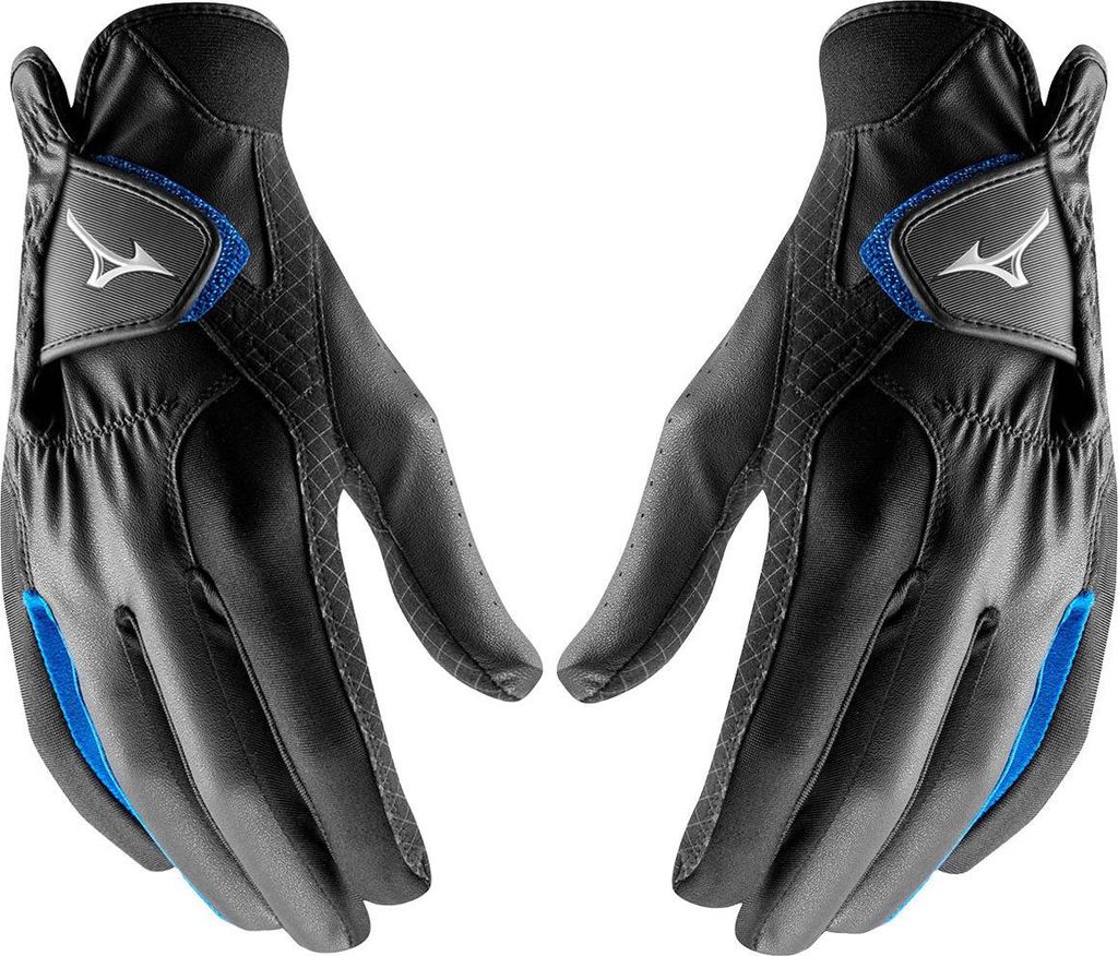 Mizuno Rain Fit Handschuhe - Golfhandschuhe - Regenhandschuhe - Rutschfester Handschuh - Golfhandschuh - M - Schwarz