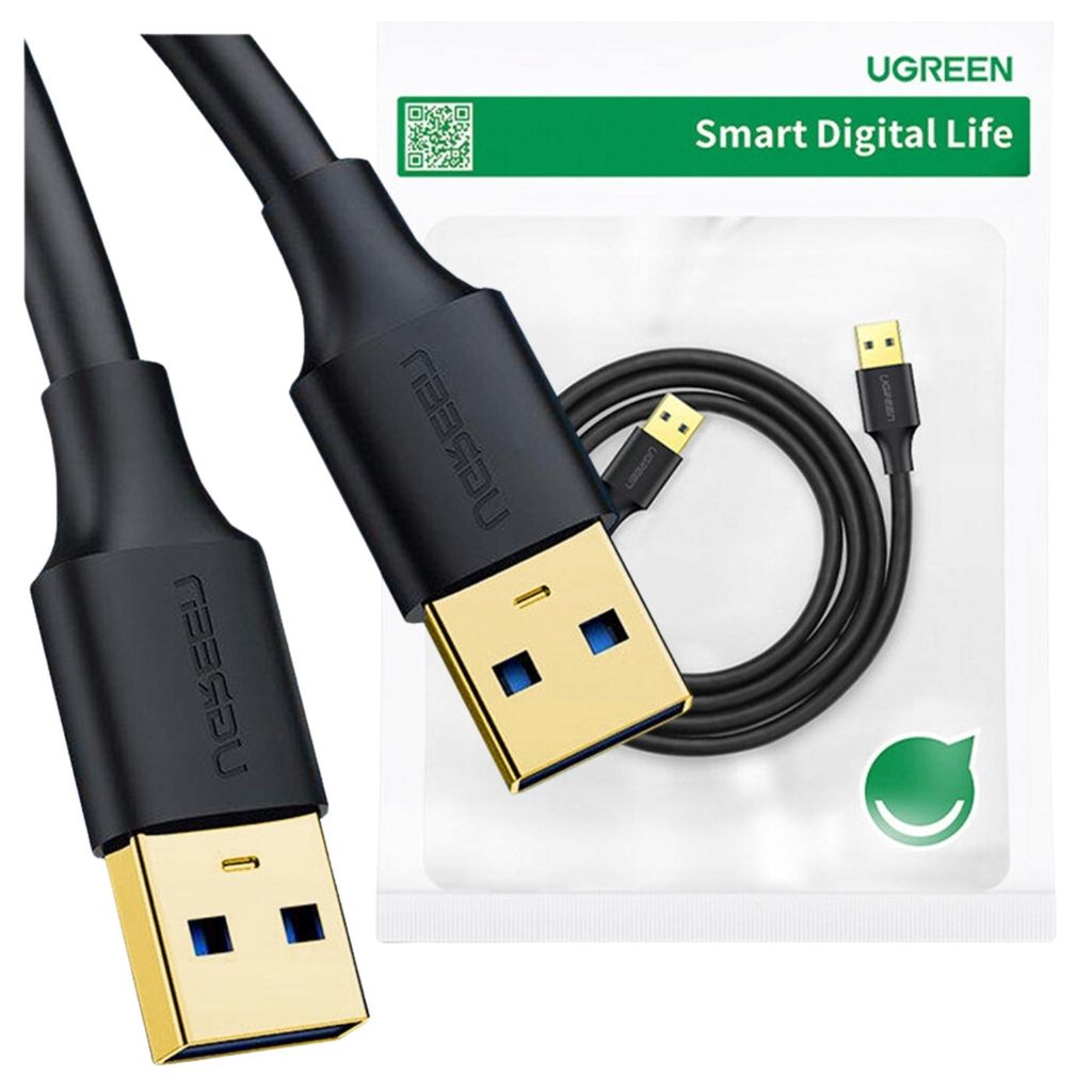 Kabel USB Ugreen USB-A - USB-A 2 m Czarny (10371) Immagine del prodotto 