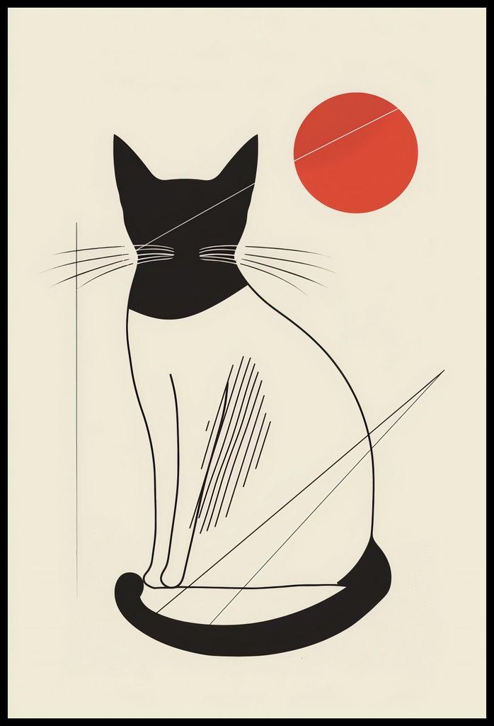 Plakat 61x90,5cm Roter Kreis