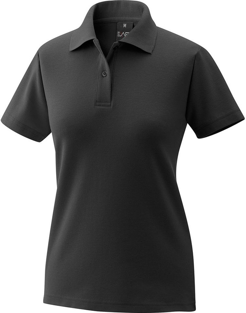 Damenpoloshirt Fb. schwarz Gr. 5XL : 65% Baumwolle 35% Polyester 220 g/m² : schwarz : 5XL
