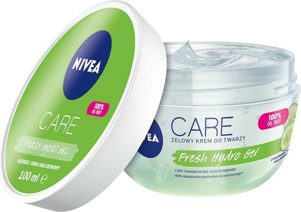 NIVEA Care Fresh Hybrid Gel Face Cream für fettige und Mischhaut mit Hyaluronsäure 100ml