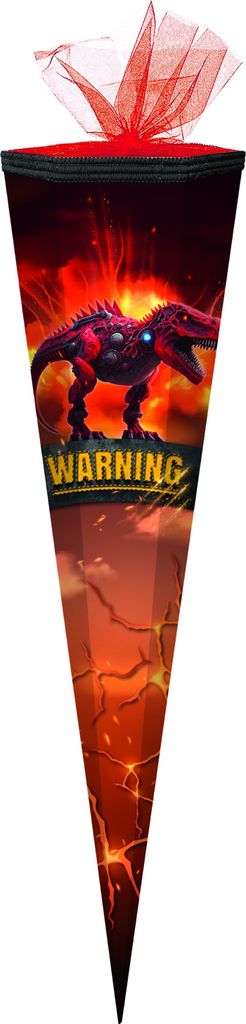 Schultüte / Zuckertüte / 85cm / eckig / "Dino - Robosaurus"