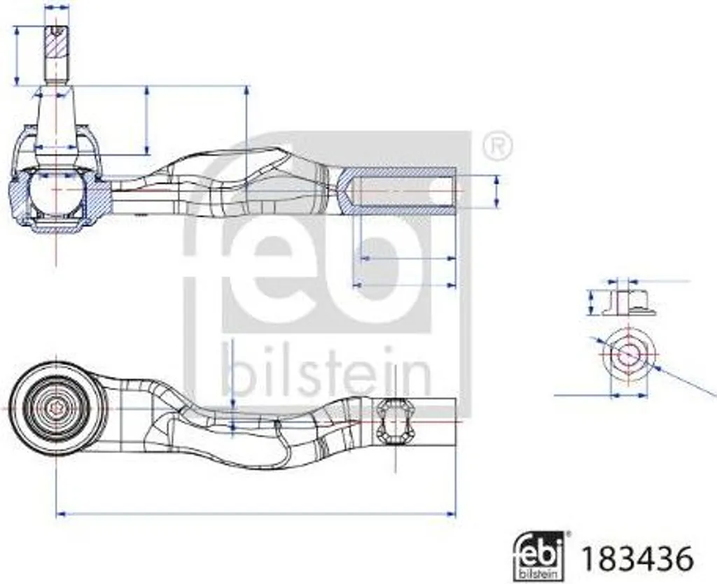 Rotule de barre de connexion direction compatible Porsche Panamera OE
