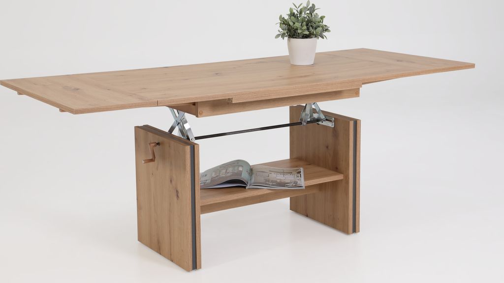 Funktionscouchtisch Hilmar - höhenverstellbar/ausziehbar - Produktbild 7
