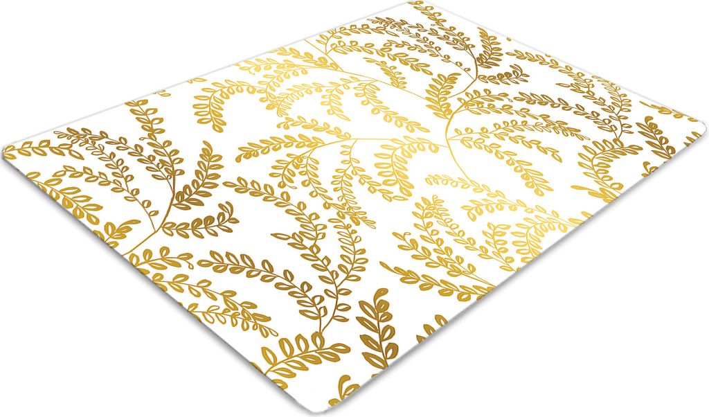 Stuhlunterlage Bürostuhlunterlage 120 cm x 90 cm Bodenmatte Bürostuhlunterlage - Goldene Blätter