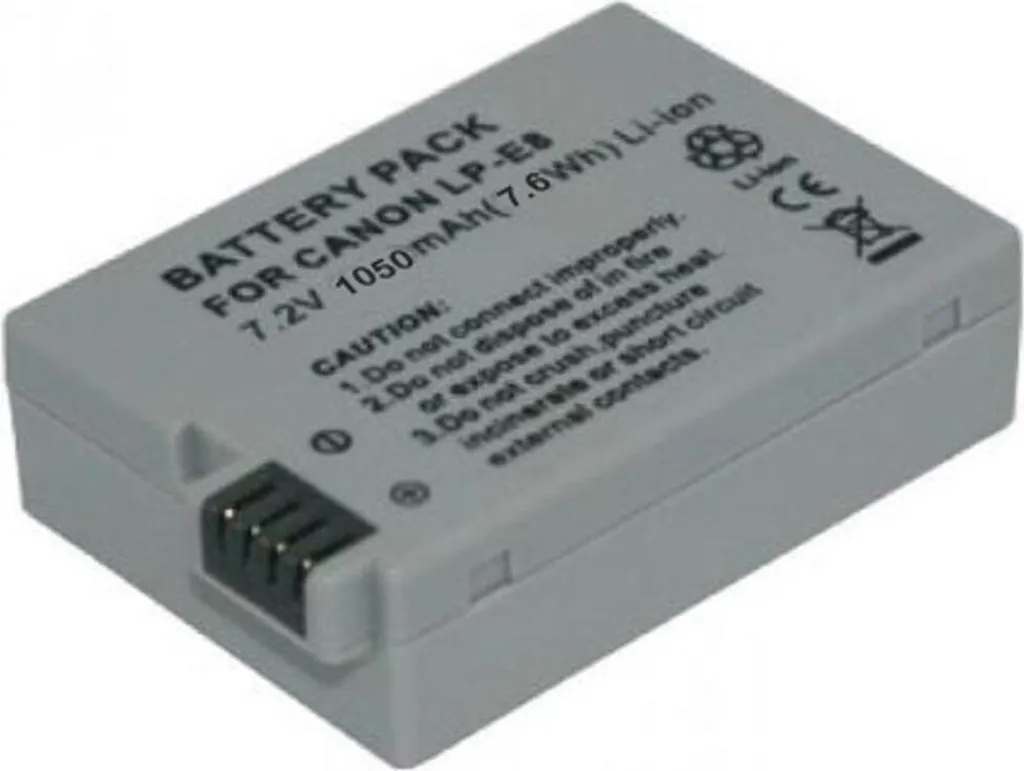 Migliore Batteria LP-E8 1050mAh per Canon EOS Rebel T3i T4i T5i