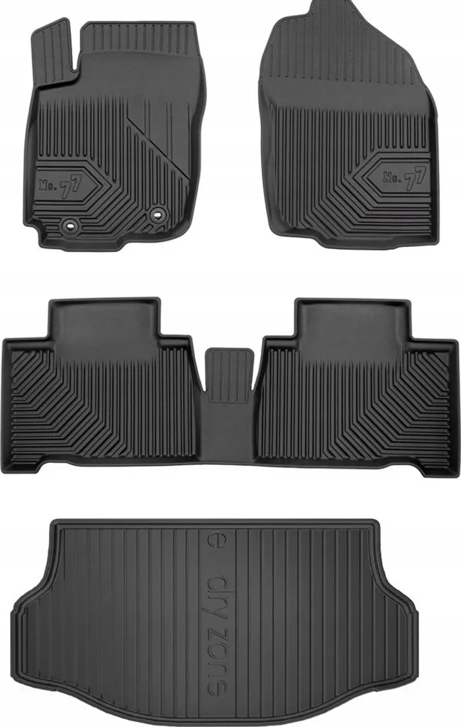 Tappetini 3D No.77 per Toyota RAV4 Hybrid 2015-2019 | Protezione TPE