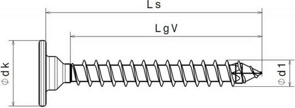 SPAX Flachrückwandkopf für Rückwände, 4 x 20 mm, 70 Stück, Vollgewinde, Rückwandkopf, T-STAR plus, 4CUT, WIROX - 4151010400202