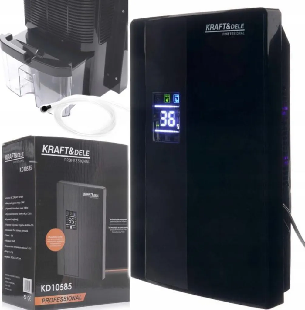 OFFERTA SHOCK: Deumidificatore Kraft&Dele 120W KD10585 - Stock Limitato