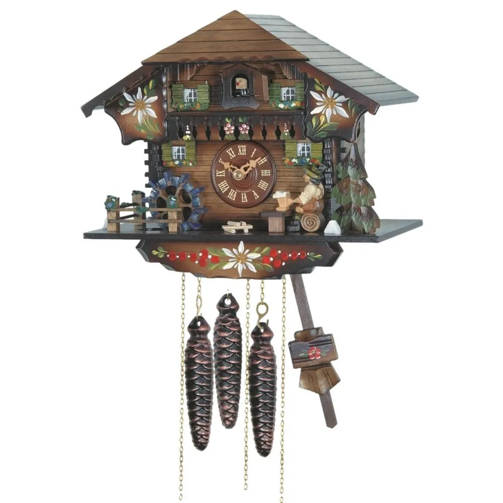 Horloge murale coucou Engstler : l'objet déco bois pour un salon chaleureux